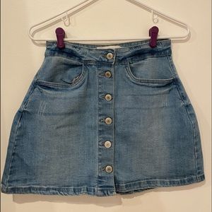 charlotte russe jean skirt